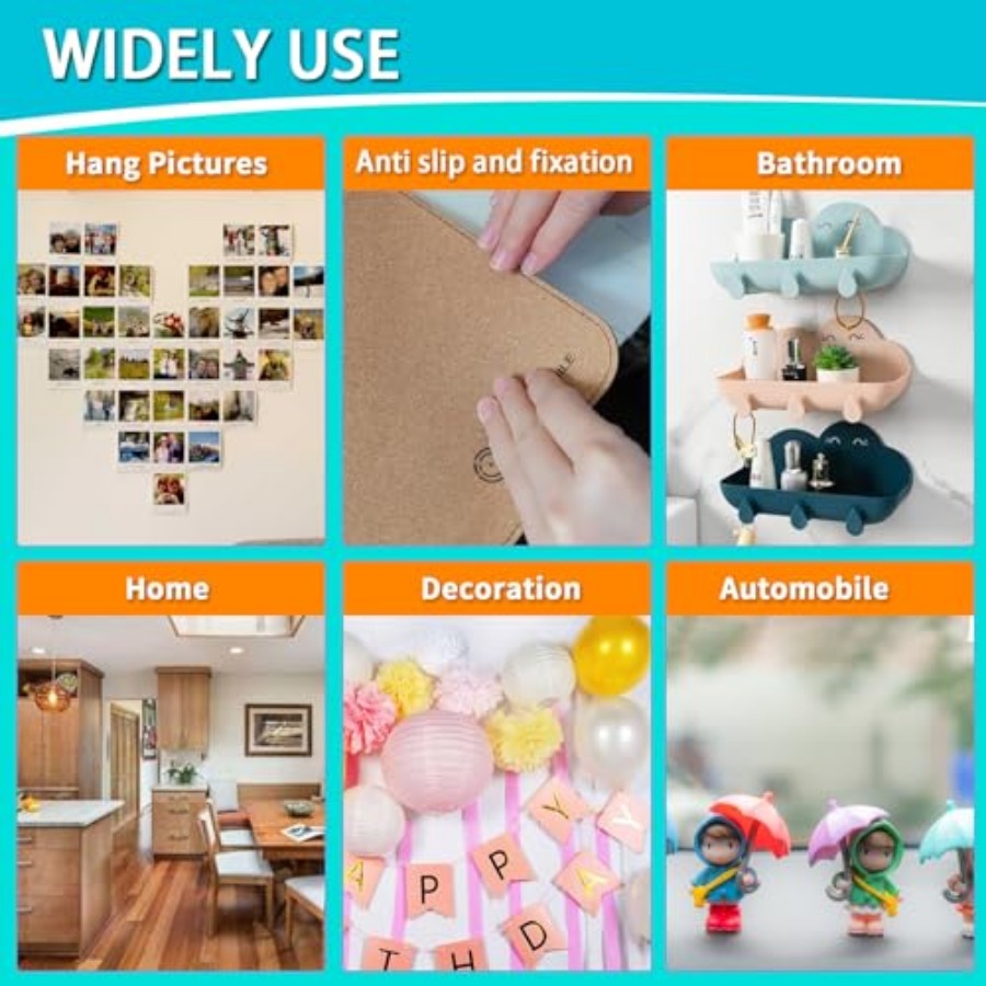 Double Sided Tape for Walls, P - Picture Hanging Strip ulasan dan harga