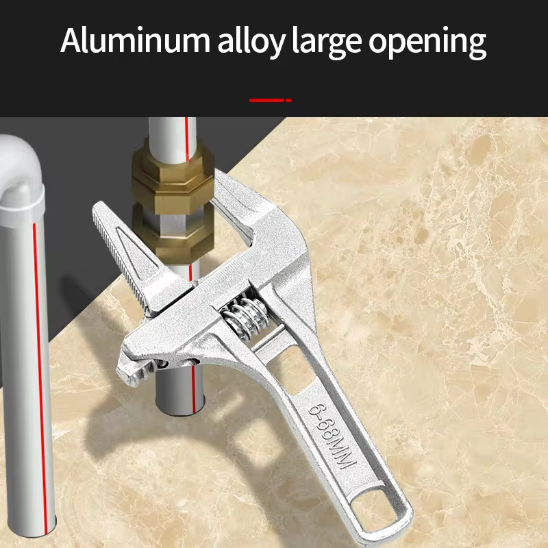 1PC 6-68mm Universal Repair Se - Pipe Wrench Adjustable ulasan dan harga