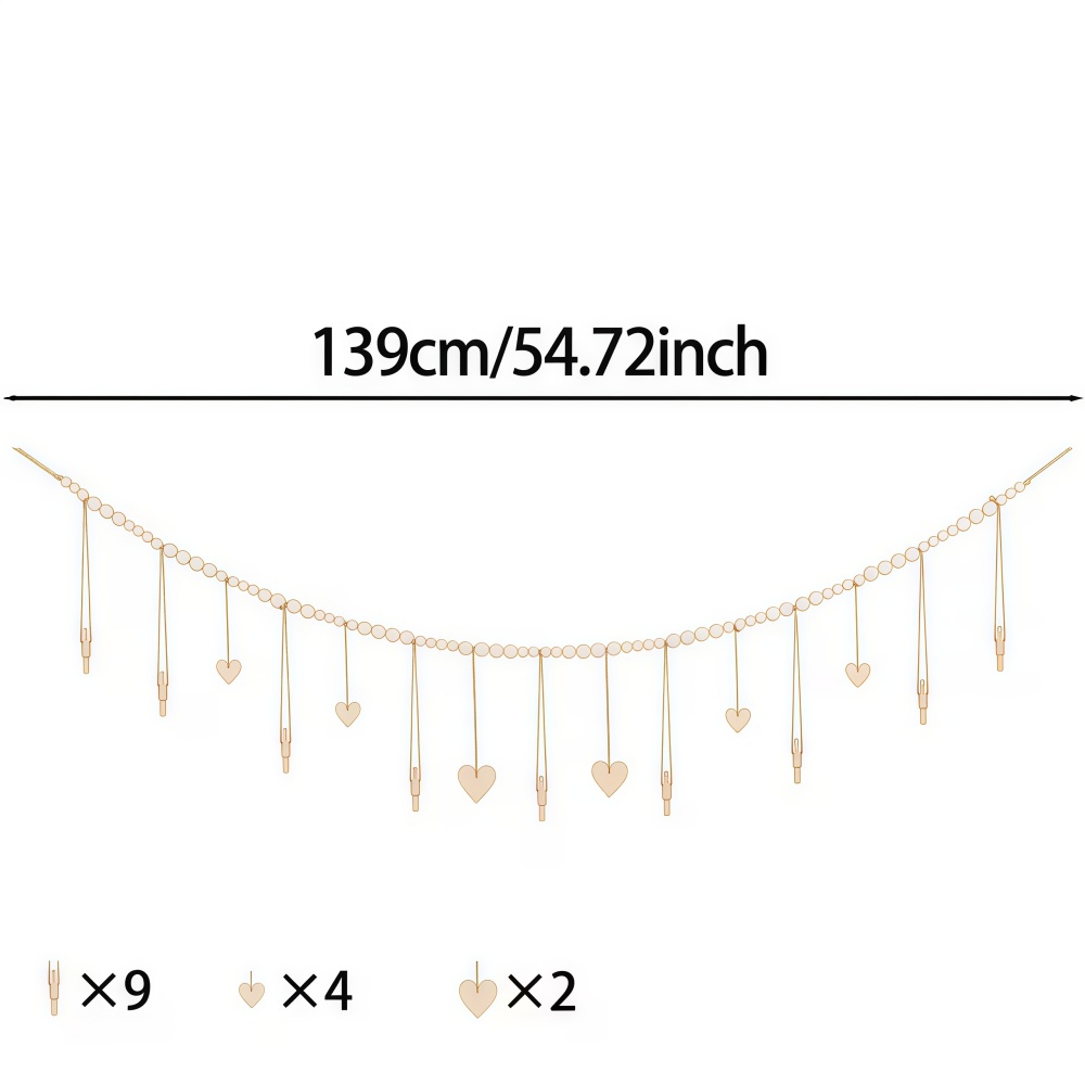 1pc Bead String Photo Storage  - Picture Hanging Strip ulasan dan harga