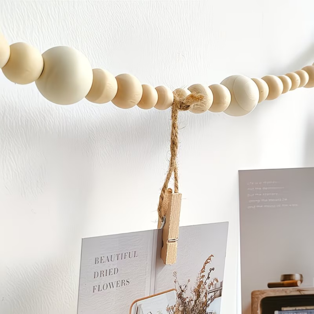 1pc Bead String Photo Storage  - Picture Hanging Strip ulasan dan harga