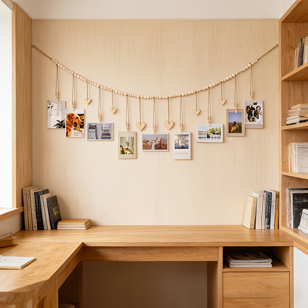 1pc Bead String Photo Storage  - Picture Hanging Strip ulasan dan harga
