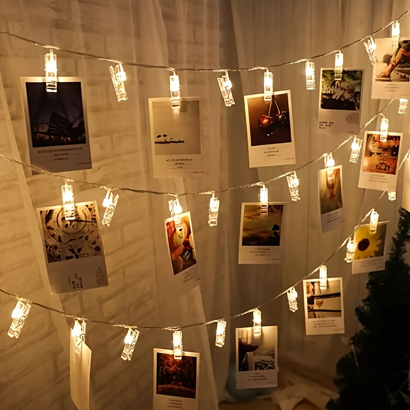 1.5/3/6/10m LED Photo Clip Str - Picture Hanging Strip ulasan dan harga