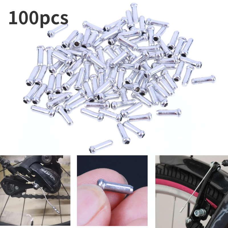 100pcs Bicycle Cable End Caps  - Wire Connector Cap ulasan dan harga