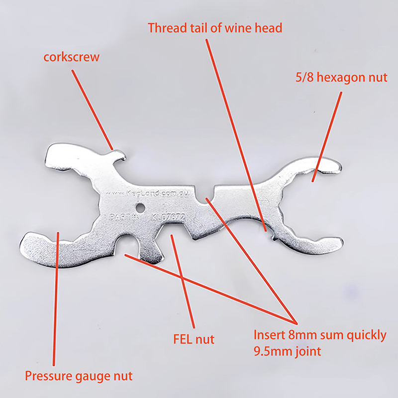 KegLand 7 In 1 Faucet Tap Wren - Pipe Wrench Adjustable ulasan dan harga