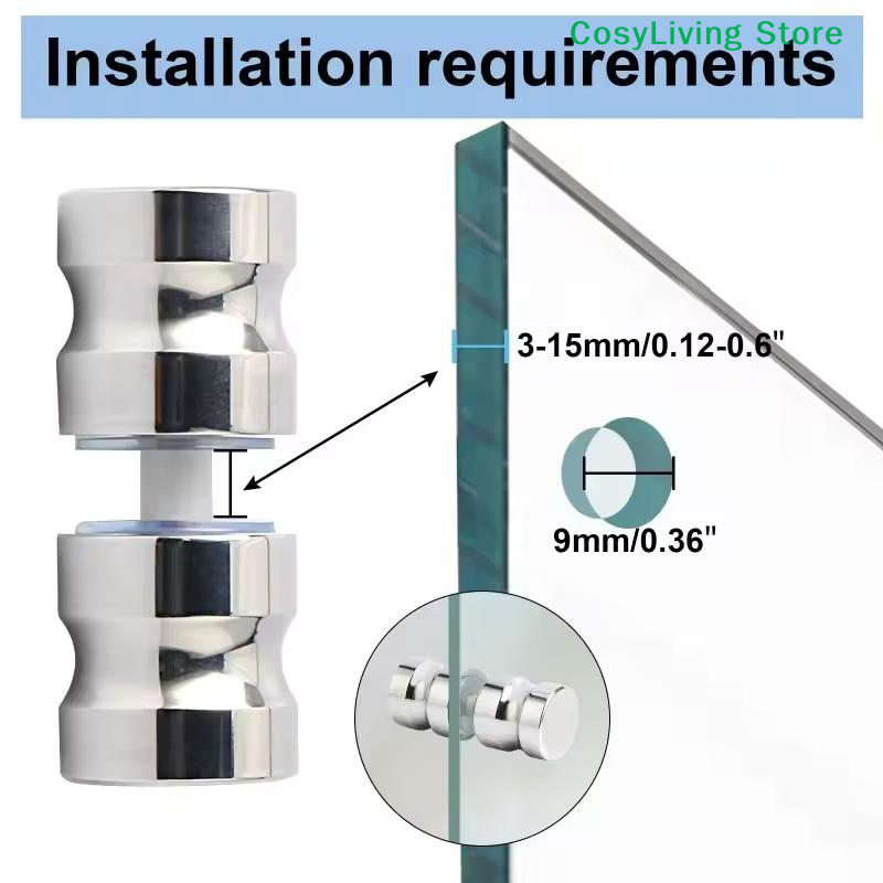 [CL]Stylish Shower Glass Door  - Door Knob Replacement ulasan dan harga