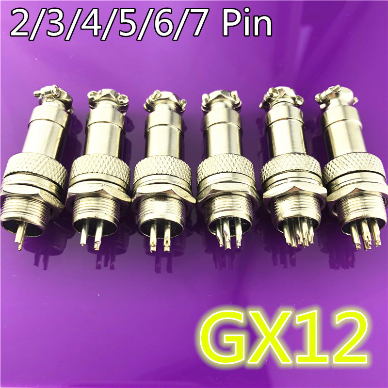 1set GX12 2/3/4/5/6/7 Pin Male - Wire Connector Cap ulasan dan harga