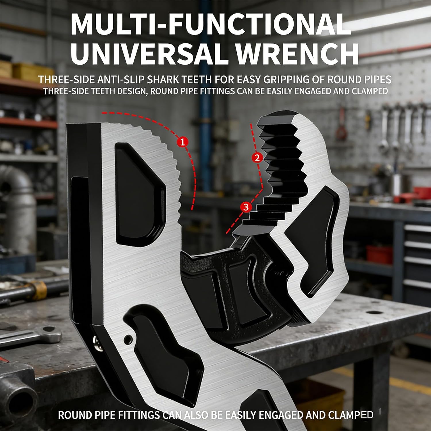 Self Adjusting Pipe Wrench Mul - Pipe Wrench Adjustable ulasan dan harga