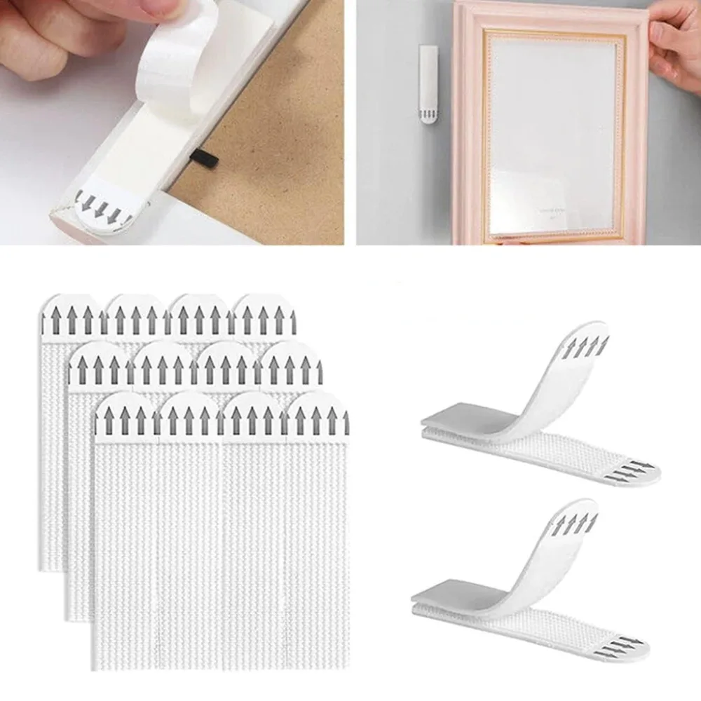 12/24pairs Tape Double Sided S - Picture Hanging Strip ulasan dan harga