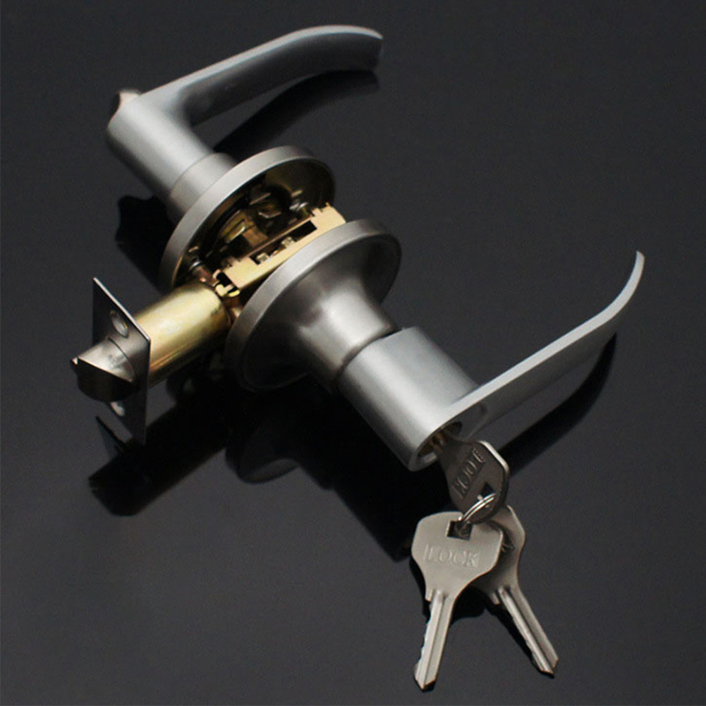 Door Lever Lock with 3 Keys En - Door Knob Replacement ulasan dan harga